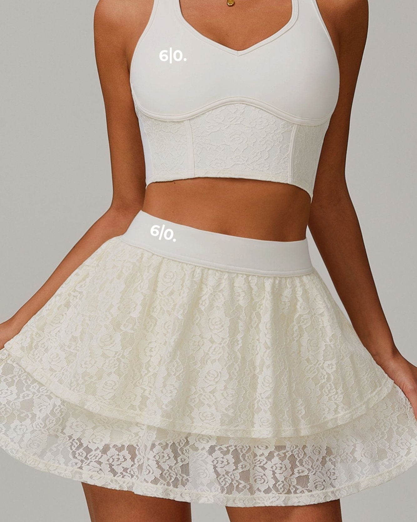 ELA padel bra top and skirt set My Store