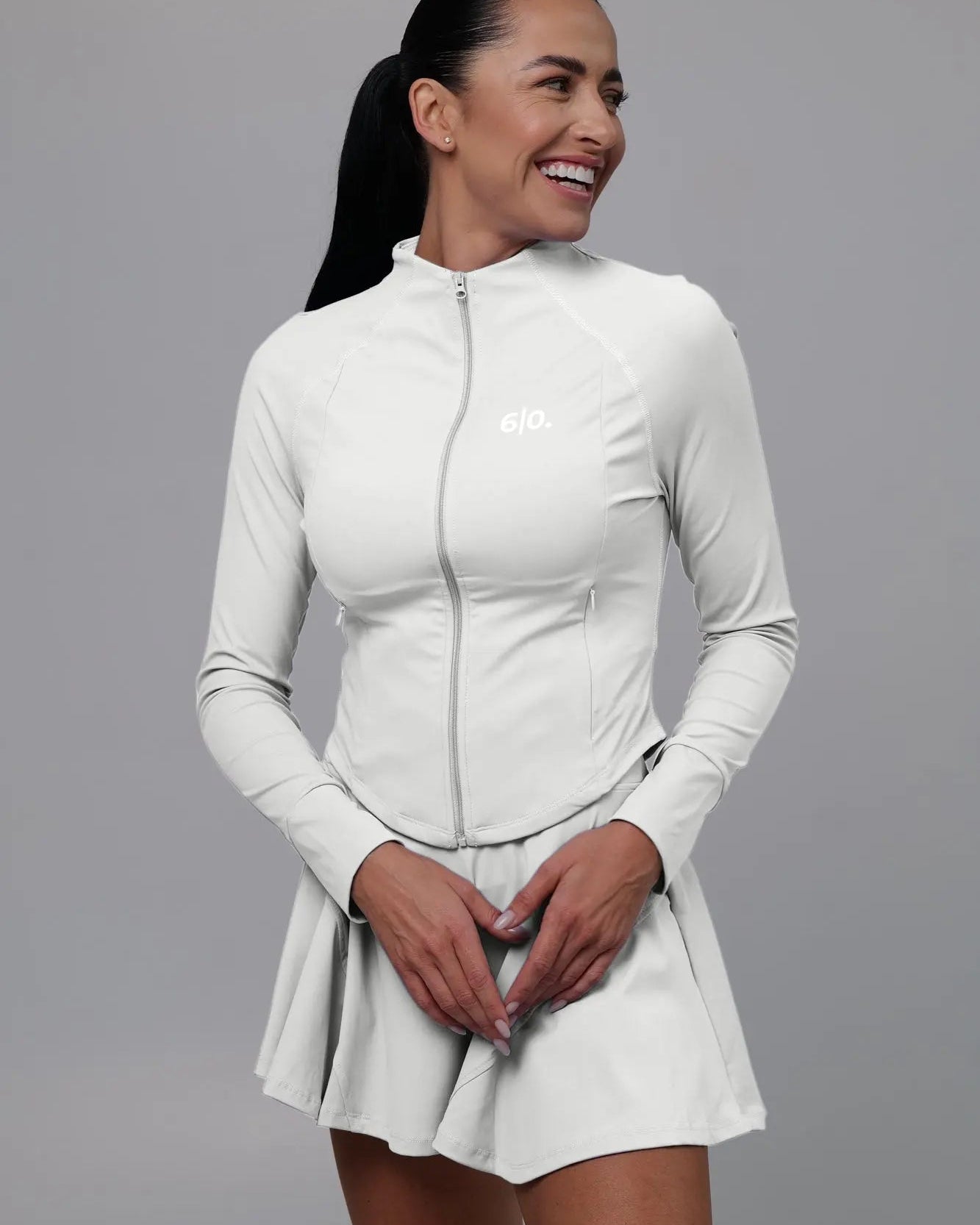 Black soft material Jacket & Skirt set - Six Zero padel
