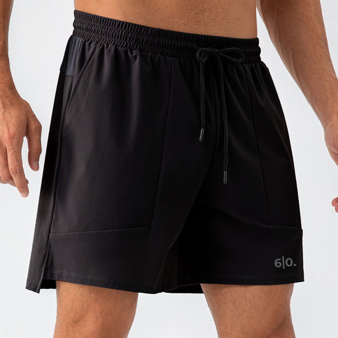 Blue light material padel shorts for men - Six Zero padel