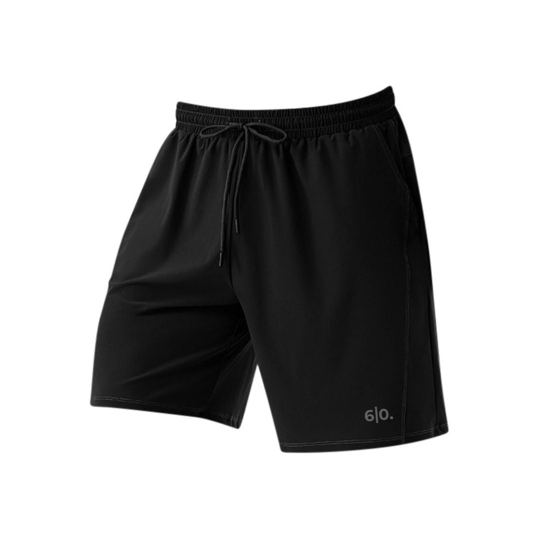 Green straight design padel shorts for men - Six Zero padel