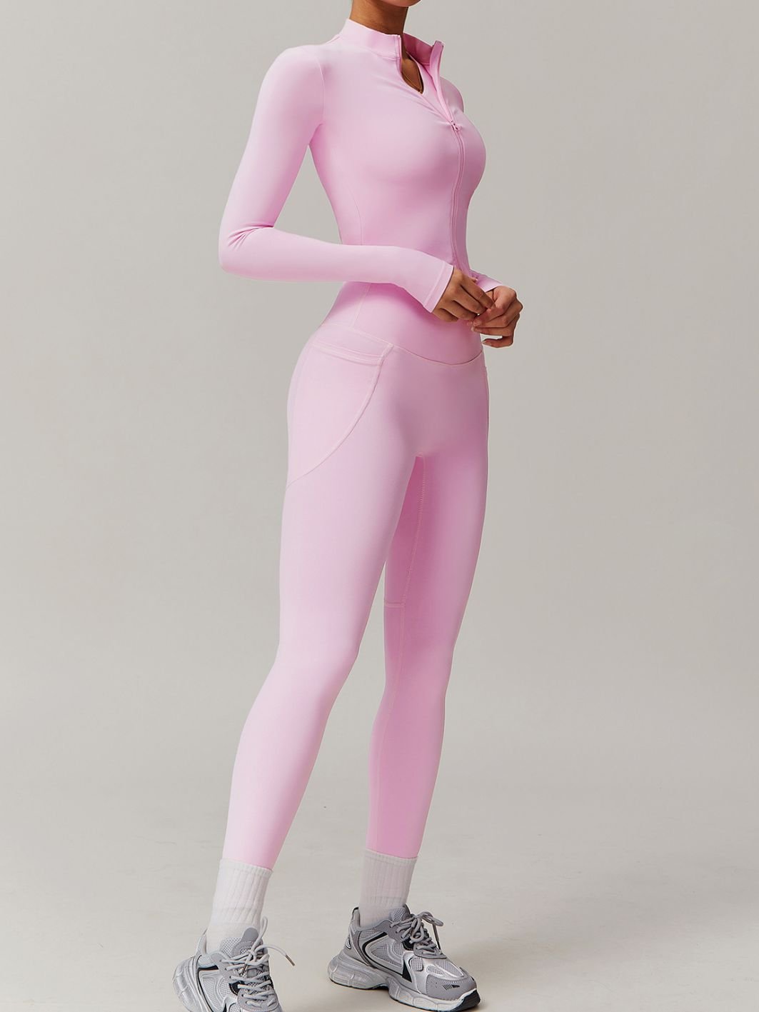 KIRA black jacket and tights set - Six Zero padel