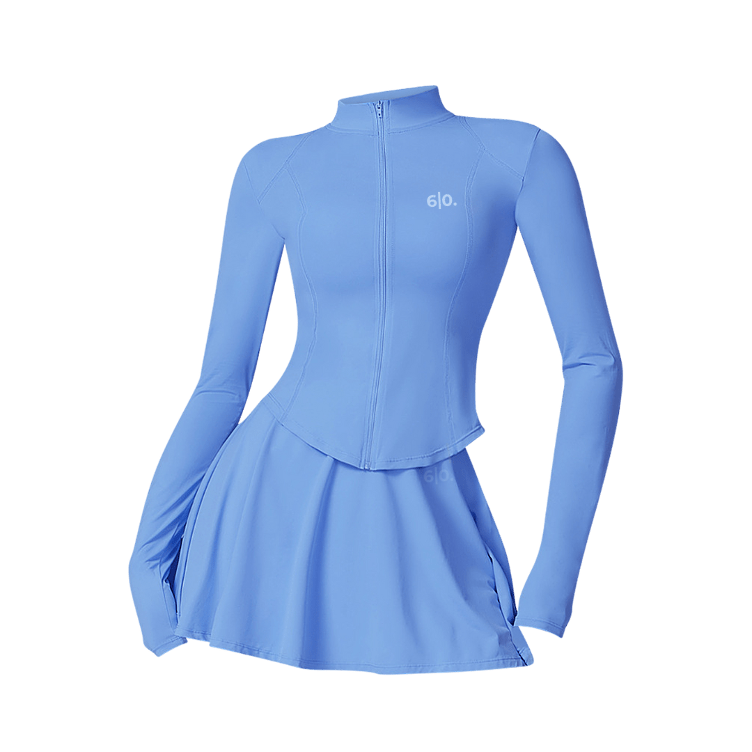 Purple long sleeves top & skirt set - Six Zero padel