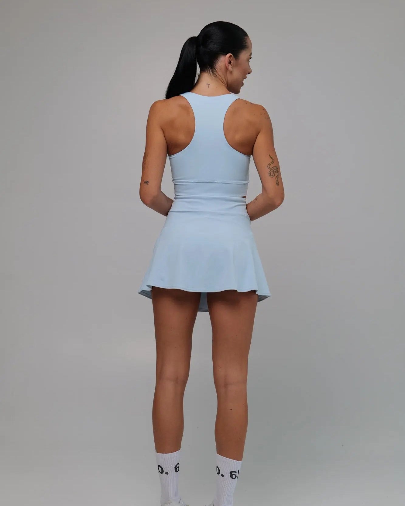 Purple Slimming design bra and skirt set - Six Zero padel