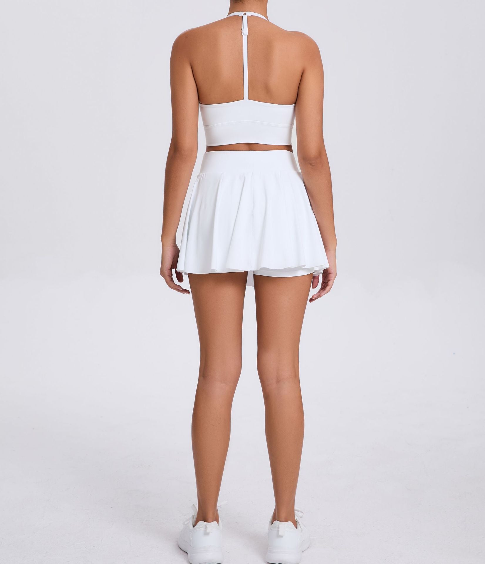 RIVA white bra and skirt set - Six Zero padel