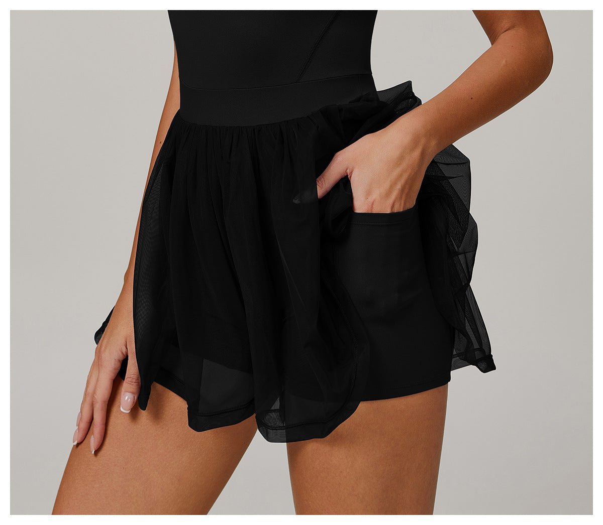 ZIA transparent skirt material padel dress - Six Zero padel
