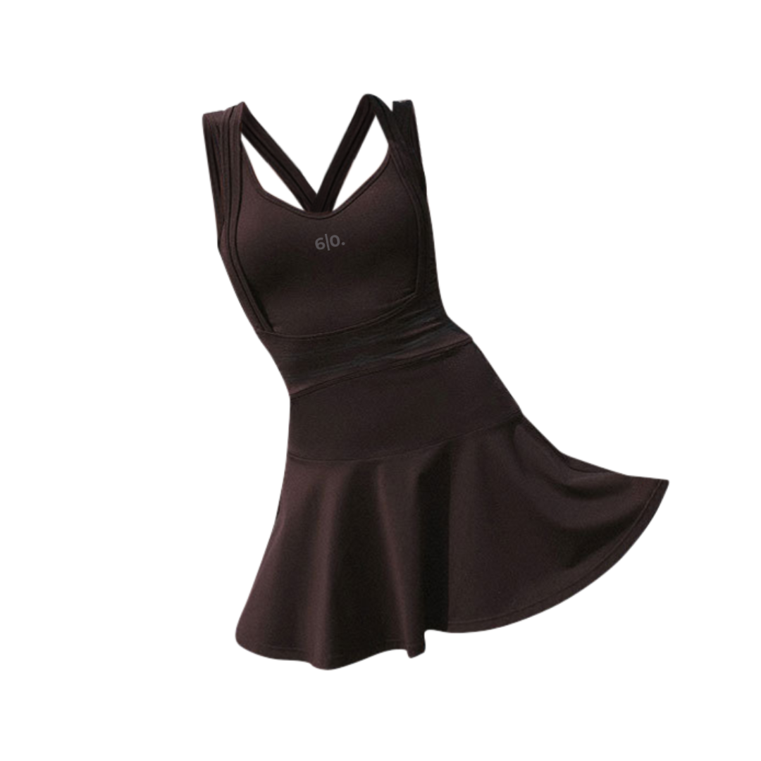 Black stylish padel dress