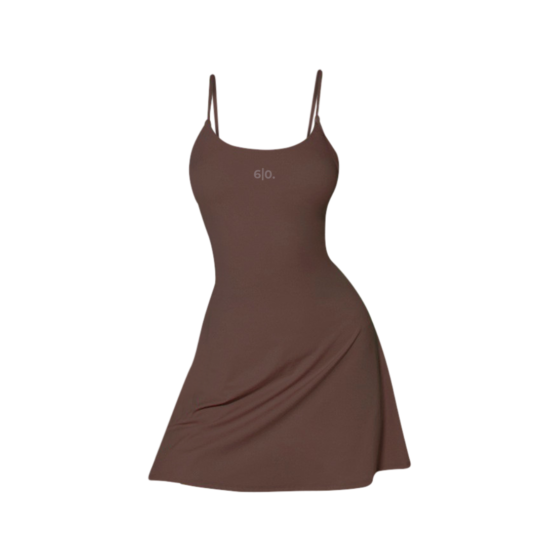 Black Slimming effect padel dress My Store