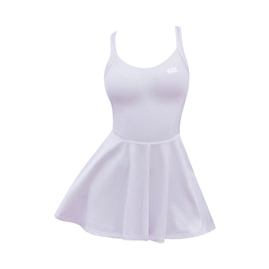 White modern style padel dress