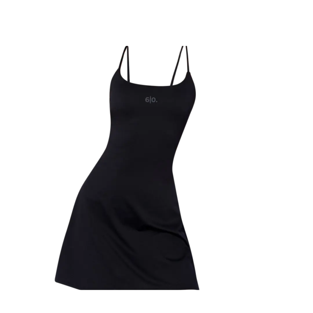 Blue Slimming effect padel dress My Store