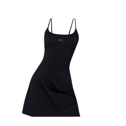 Black Slimming effect padel dress My Store