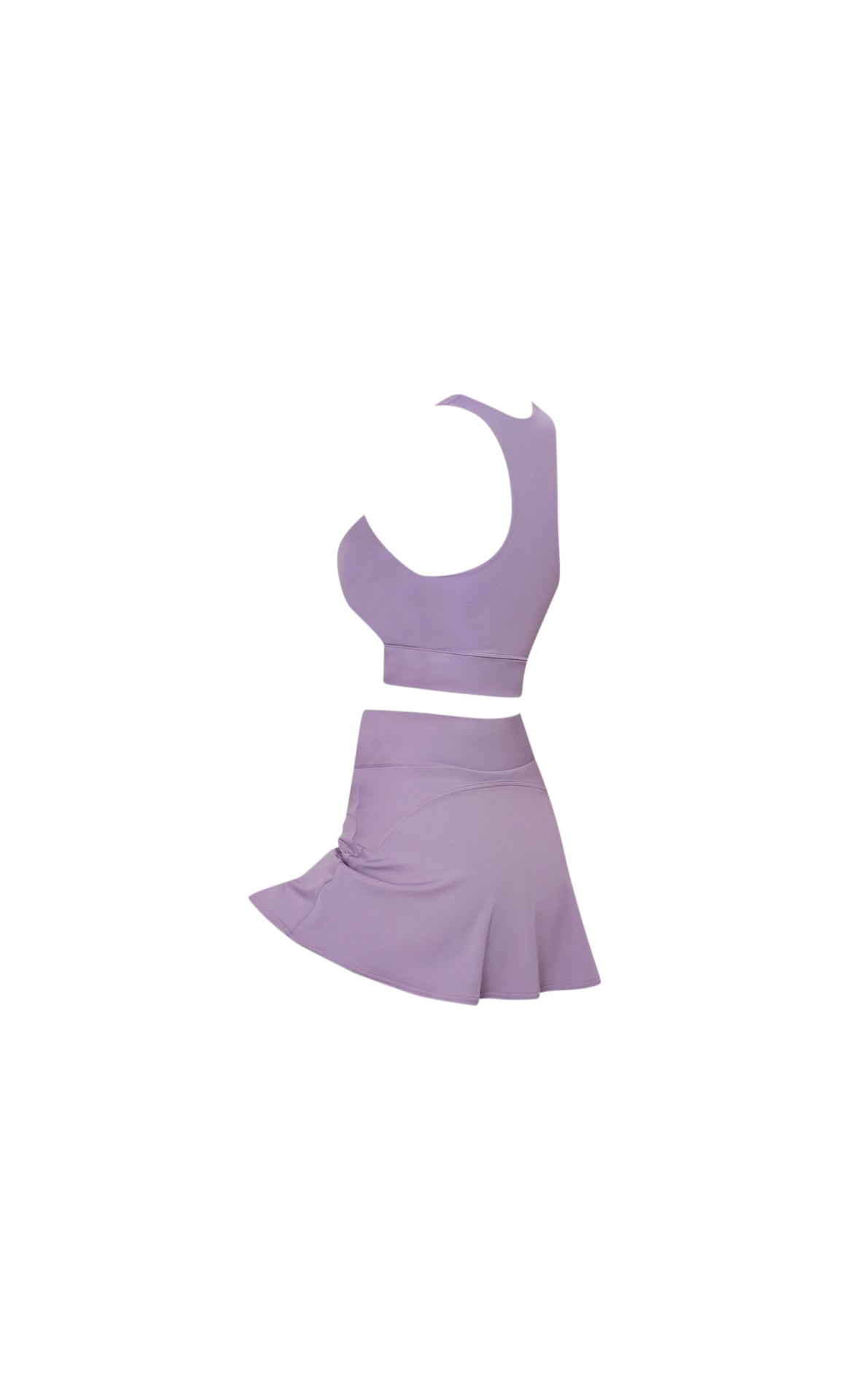 Purple Slimming design bra and skirt set My Store