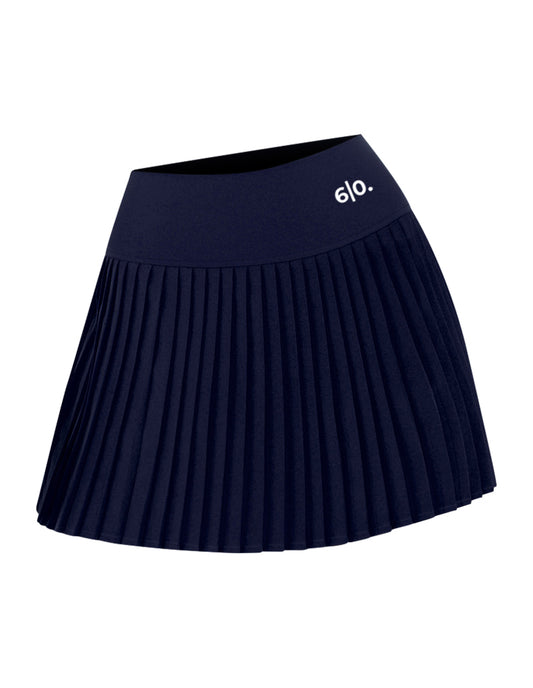 Blue Long style pleated skirt My Store