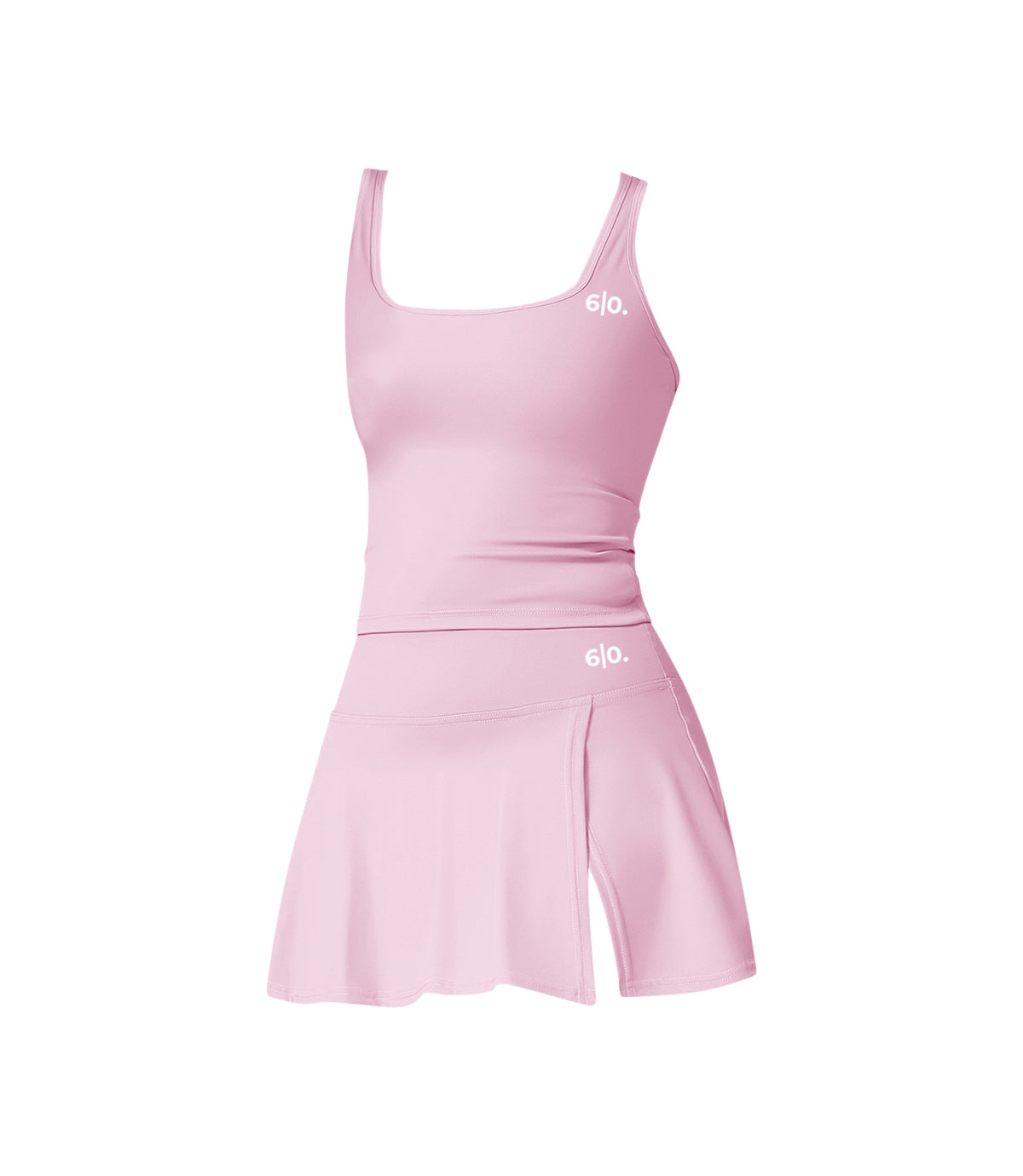 Pink soft material top and skirt set My Store