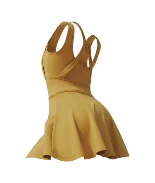 Yellow stylish padel dress