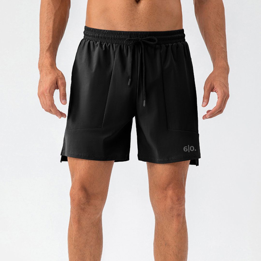 Blue light material padel shorts for men - Six Zero padel