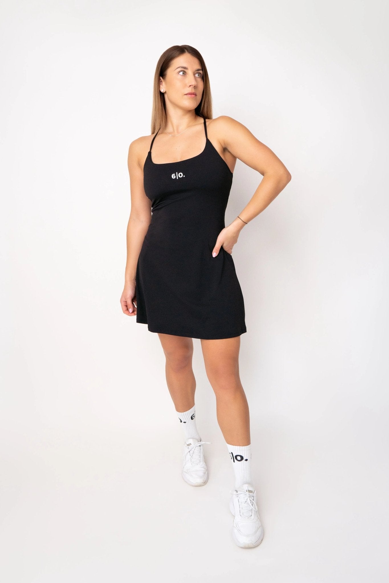Blue Slimming effect padel dress - Six Zero padel