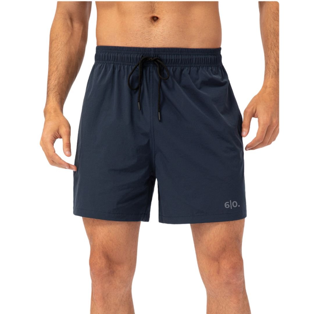 Green easy care material padel shorts for men - Six Zero padel