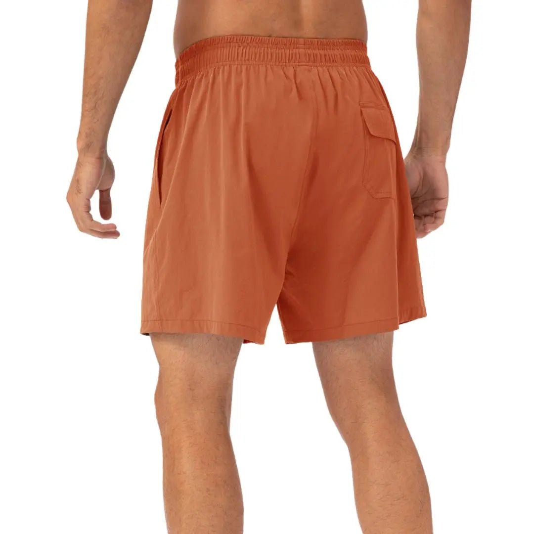 Green easy care material padel shorts for men - Six Zero padel