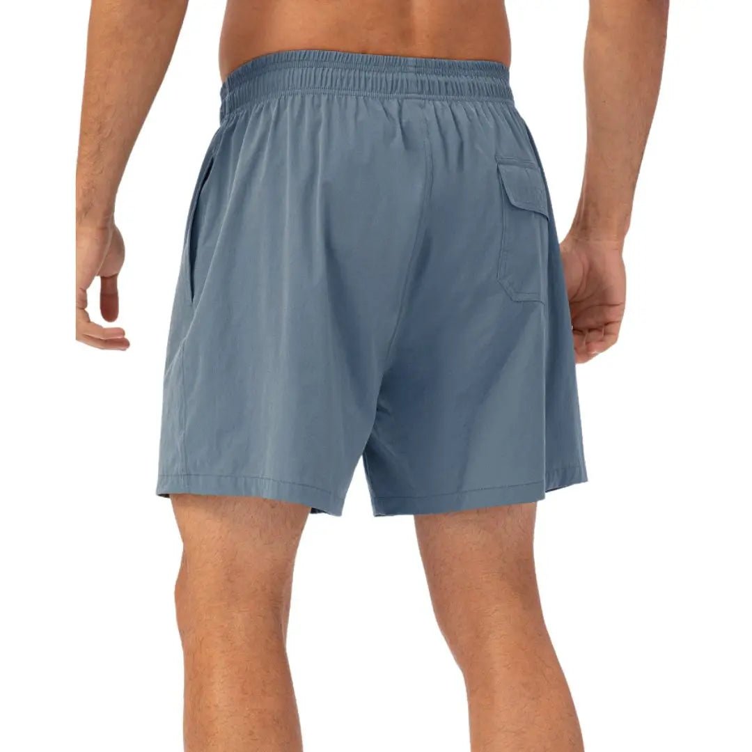 Green easy care material padel shorts for men - Six Zero padel