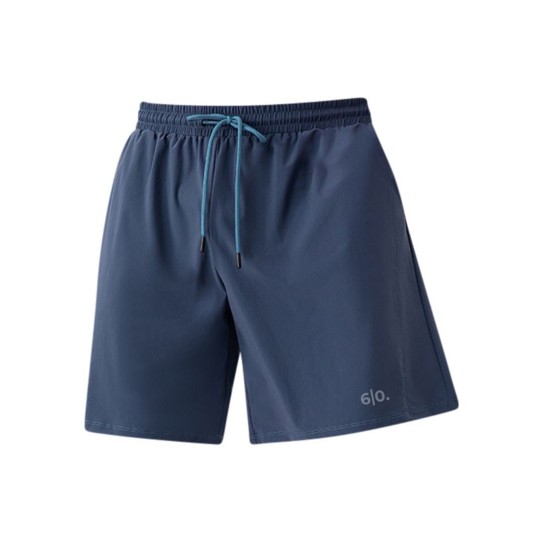 Green straight design padel shorts for men - Six Zero padel