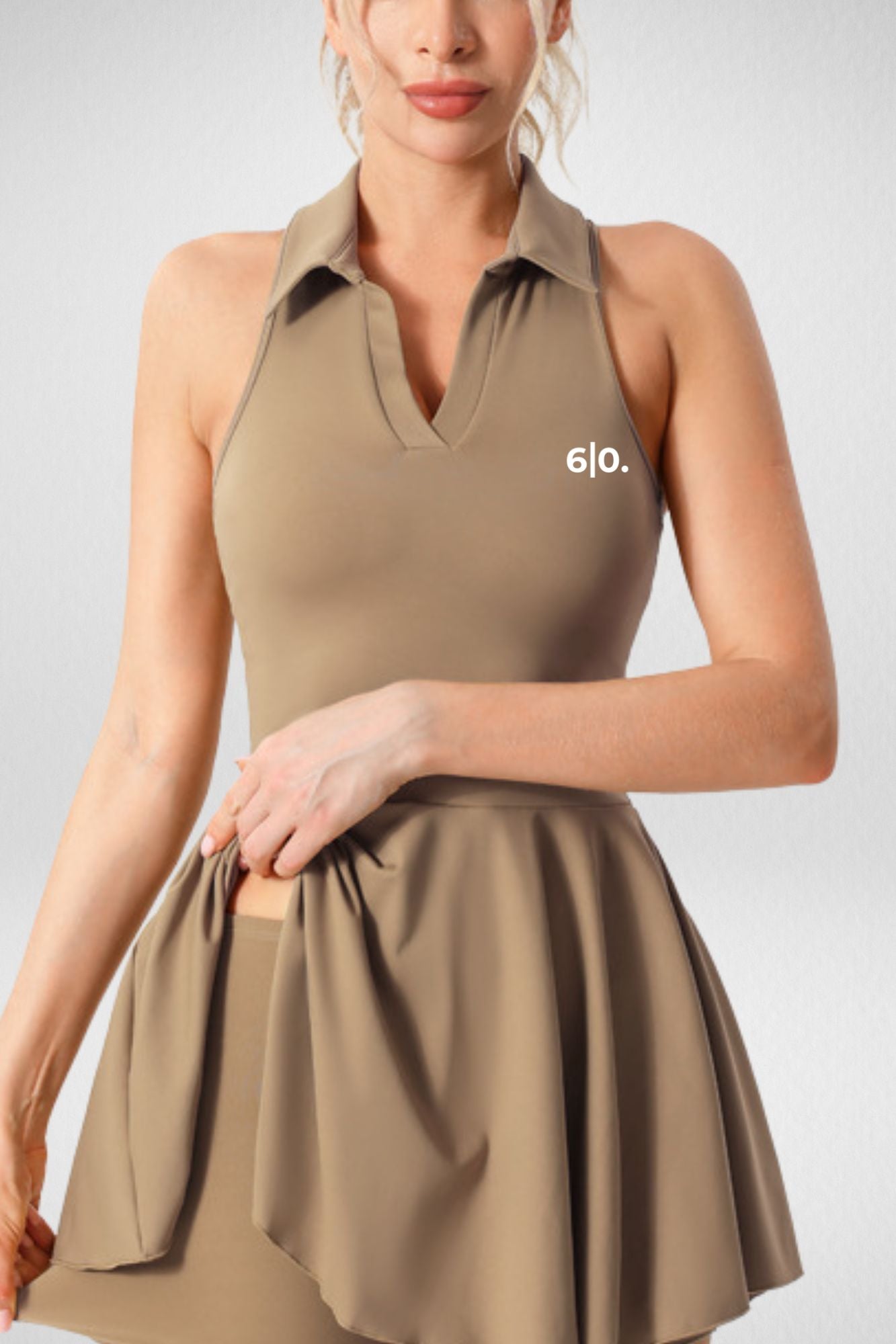 PLESO white padel dress - Six Zero padel