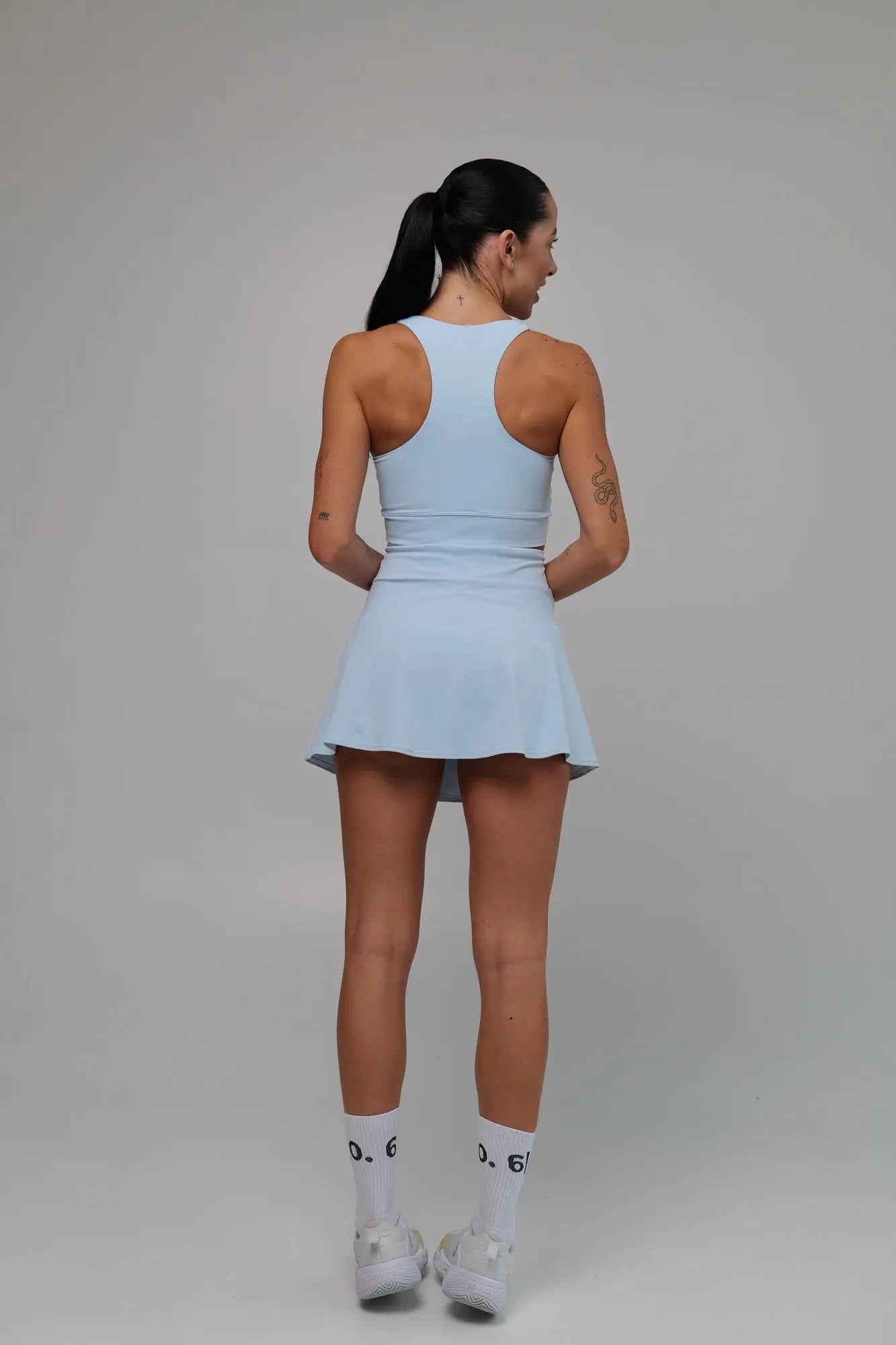 Purple Slimming design bra and skirt set - Six Zero padel