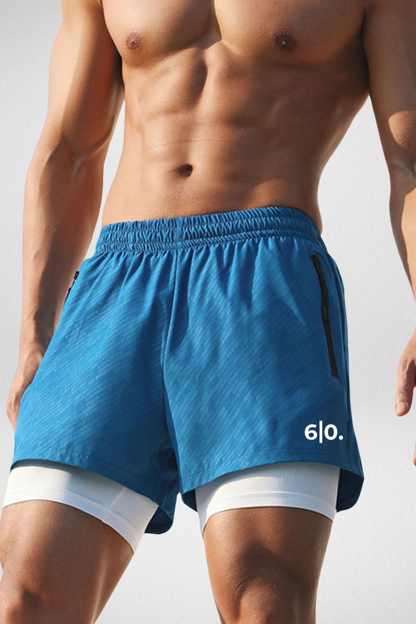 SKAI grey padel shorts for men - Six Zero padel