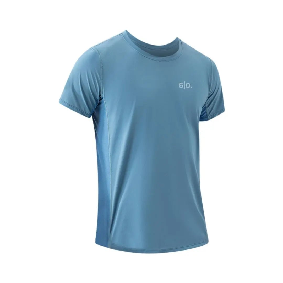 Super elastic white short sleeve t-shirts for men - Six Zero padel