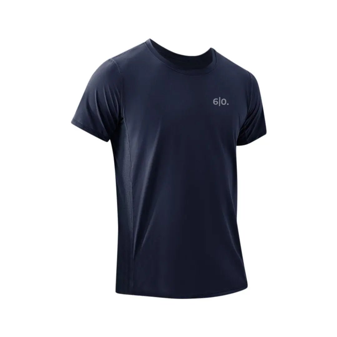 Super elastic white short sleeve t-shirts for men - Six Zero padel