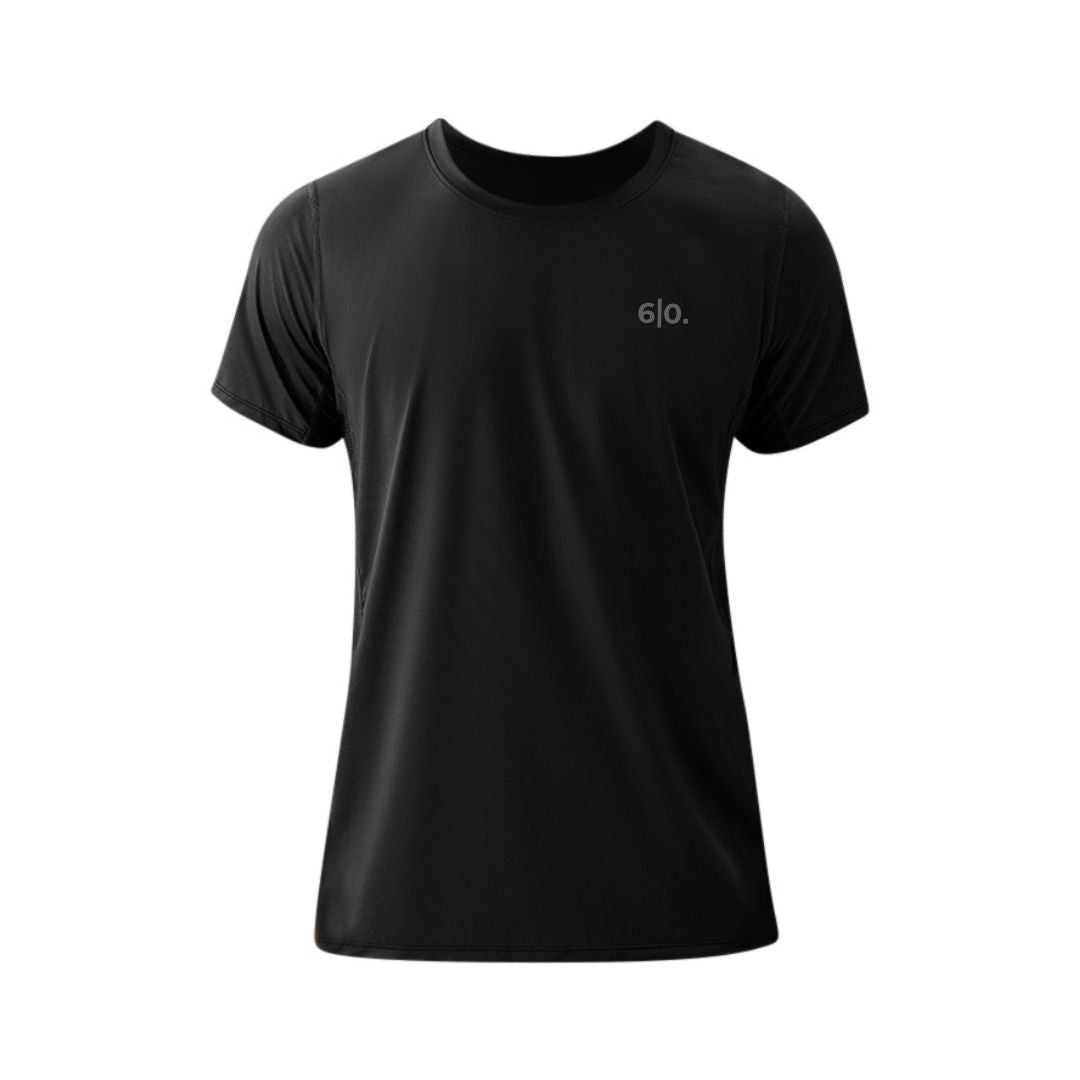 Super elastic white short sleeve t-shirts for men - Six Zero padel